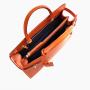 Latest top handle handbag with wide strap fashion women genuine leather shoulder bag for lady