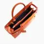 Latest top handle handbag with wide strap fashion women genuine leather shoulder bag for lady