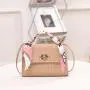 2024 Women's Fashionable Single-Handle Handbag Portable Mobile Phone Check Silk Towel Shoulder Girls Sling Bag