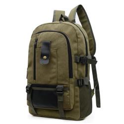 HR150 Men's Fashion New Trend Backpack Leisure Canvas Backpack for High School Students Outdoor Sports Computer Travel Bag