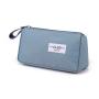 Gelory Primary And Secondary School Student Stationery Storage Bag Zipper Solid Color Pencil Pouch