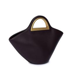 2 In 1 Black Fashion Womens Bucket Bags Metal Top Handle Bag Oem Odm Vacation Large Pu Vegan Leather Custom Logo Ladies Handbags