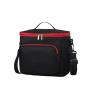 ZX075 Reusable Insulated Lunch Box Double Deck Soft Handle Cooler Bags Outdoor Fresh Keeping Thermal Insulated Shoulder Bags