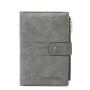 ZF222 PU Document Bag RFID Travel Passport Jacket Wallet Long Anti-theft Swipe Card Bag Multifunctional Waterproof Handheld Bag