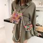 Wholesale Summer Individuality Colorful Acrylic Hollow-out Heart Beaded Lady Mini Tote Sling Satchel Handbag Clutch Bag Purse