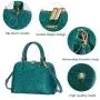 LOVEVOOK Fashion Shiny Patent Leather Handbags Crossbody Shoulder Bags Satchel Purses Top Handle Stylish Wedding Bags for Women