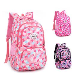 Wholesale Price Large Capacity Schoolbags Manufacturer Supply Geometric Printed Kids School Backpack Primary Junior Bookbag