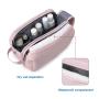 Large Vegan Leather Makeup Bag Zipper Pouch Travel Cosmetic Organizer for Women and Girls