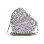 2024  New Year Gift Elegant Rhinestone Crystal Bling Heart Shaped Women Evening Bag Clutch Ladies Party Wedding Banquet Handbag