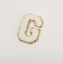 DIY Personalized Stock Self Adhesive Multi Color Chenille Patches Set A-Z Bold Letter Patches Stickrt Embroidery Chenille Letter