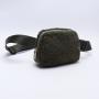 Keymay Stock New Fleece Red Sherpa Fanny Pack Interior Zipper Mesh Pockets 1L Crossbody Bags Adjustable Everywhere Belt Bag