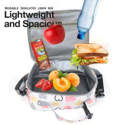 Durable Insulated School Lunch Bag with Padded Liner Keep Food Warm Cold Water-resistant Thermal Travel Office Lunch Cooler