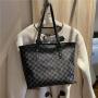 Women Handbags Luxury Ladies Cross Body Customized Logo Printed Leather Cotton Shopping Tote Bags 2023