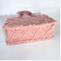 2024 Custom Fashion Denim Tote Bag For Women Jeans Leather Handbag With Bowknot