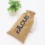 Custom Printed Burlap Jute Christmas Santa Sack Christmas Gift Bag