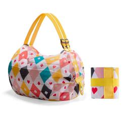 SN066 Lifestyle Reusable Grocery Bags Portable Shopping Bags Foldable Washable Shopping Handbag Large Capacity Storage Bag