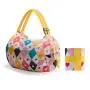 SN066 Lifestyle Reusable Grocery Bags Portable Shopping Bags Foldable Washable Shopping Handbag Large Capacity Storage Bag