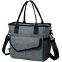 Gelory Fashion Ladies Insulated Lunch Box Outdoor Picnic Portable Shoulder Strap Tote Food Thermal Cooler Bag