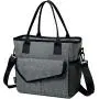 Gelory Fashion Ladies Insulated Lunch Box Outdoor Picnic Portable Shoulder Strap Tote Food Thermal Cooler Bag