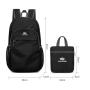 2024 Custom Logo Outdoor Travel Student Folding Backpack Lightweight Large Capacity Foldable Bag Waterproof