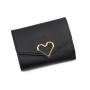 New Arrival Mini Heart Hasp Wallets Ladies PU Leather Money Bag Small Wallet Cash Card Holder Students Money Bags 2024