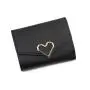 New Arrival Mini Heart Hasp Wallets Ladies PU Leather Money Bag Small Wallet Cash Card Holder Students Money Bags 2024