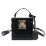 Hot Sale Crocodile Pattern Acrylic Ladies Box Bag New Trend Single Purses And Handbags Diagonal Square Leather Handbag For Women