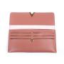Simple Design Ladies PU Leather Women Foldover Slim Wallet With Zipper Bag