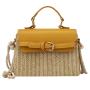 Summer new minimalist single shoulder crossbody grass woven bag