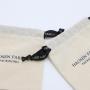 Custom Logo Printed Organic Cotton Muslin Drawstring Packaging Cosmetic Bag Natural Cotton Gift Jewelry Pouch