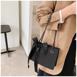 ZR267 Fashion Bag Women's New Silk Scarf Fashionable Lingge Small Square Bag Texture Chain One Shoulder Crossbody Bag
