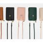 ZR864 Fashion Ladies Wallet Woman Bag Mobile Phone Bag Solid Color Leather Card Holder Wallet Messenger Shoulder Strap Bag