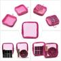Mesh Travel Toiletry Bag Transparent Standing Pouch Portable Shaving Washing Kits Organizer Personal Care Trip Case