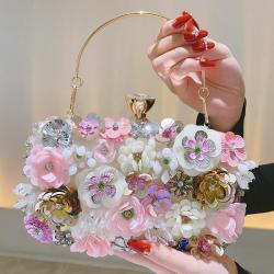 Elegant Fashion Luxury Flower Clutch Evening Bags Women Wedding Party Wallet Evening Bag Banquet Evening Dress