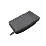 Black zip clutch bag for women cow leather zipper clutch bag card holder wallet