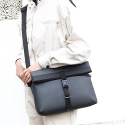 ZWY117 New Daily Casual Lightweight Boy Crossbody Bag Leather Membrane Waterproof Fabric Messenger Bag Work Travel Shoulder Bag
