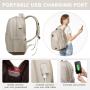 LOVEVOOK high quality College travel work cute backpack waterproof office computer school Smart laptop Backpack with usb port