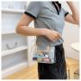 ZR707 Transparent Women Bag New PVC Chain Single Shoulder Fashion PU Ladies Handbag Ladies Crossbody Handbag Tote Bag Dinner Bag