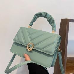 Custom New Style Letter Bag Pure Color Single Strap Portable Shoulder Bag Fresh Sweet Lady's  Hand Bag