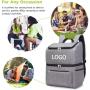 Wholesale Custom Lightweight Double Deck Lunch Backpack Outdoor Picnic Beach Wine Bottles Soft Reauable Cooler Tote Bag