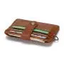 CUIKCA Unisex Women Men Wallet PU Leather Slim Wallet With Snap Button & D-ring Coin Purse Business ID Credit Card Holder Cases