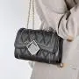 Lock Chain Diamond Shoulder Messenger Bags Elegant Female Small Square Bag Leather Women Handbags Ladies