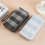 New Fashion Solid Color Double Zipper Handheld Wallet