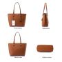 LOVEVOOK Designer 2023 PU Leather Purse Handbags for Mother Large Elegent Shoulder Bag Luxury WomenTote Bags