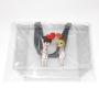 Custom Printed Fashion Clear Shopping Bag Summer Beach Storage Bag For Travel Transparent PVC Tote Bag