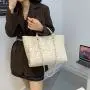 ZR248 Large Capacity Lingge One Shoulder Women's New Fashion Chain Handbag Casual Trend Texture Crossbody Bag