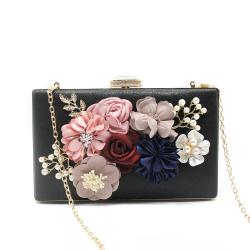 Factory Supply Flower Wedding Bride Floral Clutch Bag Evening Bags For Best Gift