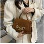 Simple Pu Portable Small Bag Women's New Fashion Single Shoulder Bag Chain Western Stone Grain Cross-body Bag