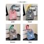 ZWY098 Wholesale Fashion Checkered Women Shoulder Bag Summer New Shopping Travel Camping Tote Bag Daily Lightweight Canvas Bag
