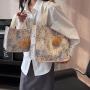 High School Class Large Capacity Tote Bag Female Fashion Shopping Bag Instagram Shoulder Tote Bag